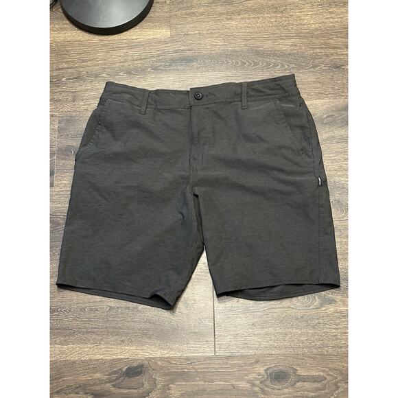 O'Neill Hybrid Freak Shorts Mens 36 Charcoal Gray Drawstring Casual Summertime - Picture 1 of 15